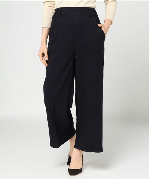 KOBE LETTUCE（コウベレタス）の「この冬手放せない☆着ぶくれ知らずのあったかボトム！選べる2typeバックウエストゴム裏起毛テーパードパンツ・ワイドパンツ/レディースボトムス[M1998]神戸レタス（その他パンツ・レディース・ブラック/ネイビー/ボルドー/ブラック系その他/ベージュ系その他/ブルー系その他/レッド系その他/ベージュ系その他2/その他/チェック・FREE）」の6枚目の写真