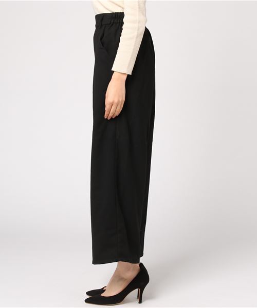 KOBE LETTUCE（コウベレタス）の「この冬手放せない☆着ぶくれ知らずのあったかボトム！選べる2typeバックウエストゴム裏起毛テーパードパンツ・ワイドパンツ/レディースボトムス[M1998]神戸レタス（その他パンツ・レディース・ブラック/ネイビー/ボルドー/ブラック系その他/ベージュ系その他/ブルー系その他/レッド系その他/ベージュ系その他2/その他/チェック・FREE）」の11枚目の写真