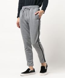 1サイドライン裏毛スリムイージースウェットパンツ