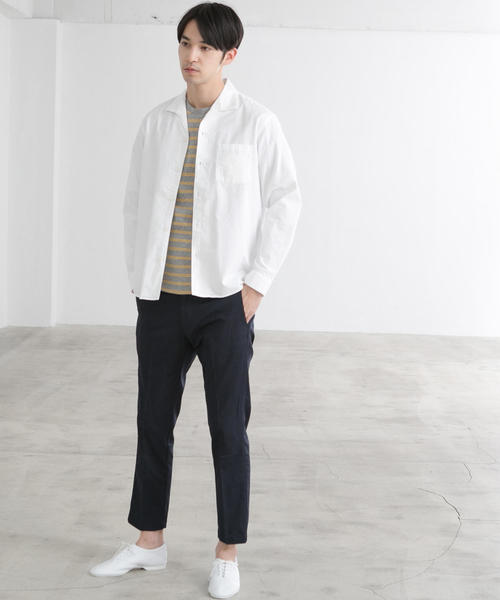 green label relaxing（グリーンレーベルリラクシング）の「SC コットンリネン アーバンスリム 9分丈 パンツ ◆（チノパンツ・メンズ・ベージュ/ネイビー/オリーブ・SMALL/MEDIUM/LARGE/X-LARGE/XX-LARGE/X-SMALL）」の19枚目の写真