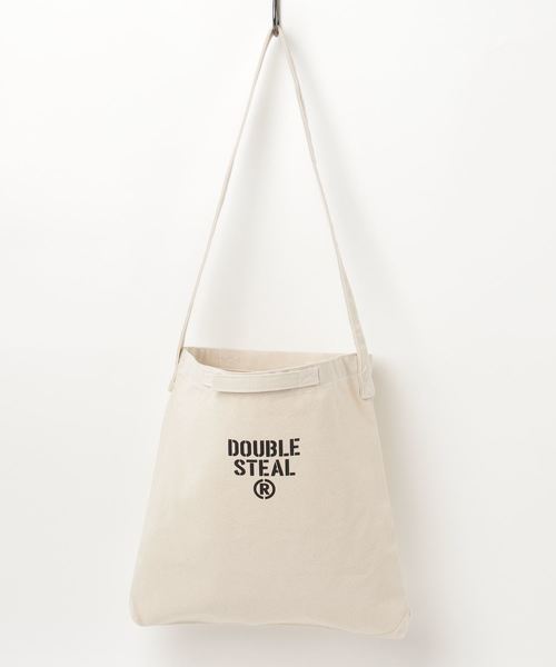 DOUBLE STEAL(ダブルスティール)の「SHOLDER TOTE バッグ(ショルダーバッグ・メンズ・ブラック/ナチュラル/ブルー/カーキ/イエロー・フリー)」の2枚目の写真