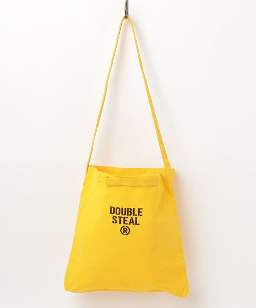 DOUBLE STEAL(ダブルスティール)の「SHOLDER TOTE バッグ(ショルダーバッグ・メンズ・ブラック/ナチュラル/ブルー/カーキ/イエロー・フリー)」の5枚目の写真