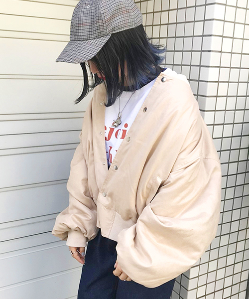 apres jour（アプレジュール）の「スウェード裏キルトブルゾン【ZOZOTOWN限定アイテム】（ブルゾン・レディース・ブラック/ベージュ/ブラウン・フリー）」の4枚目の写真