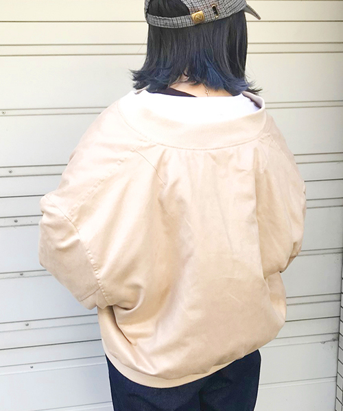 apres jour（アプレジュール）の「スウェード裏キルトブルゾン【ZOZOTOWN限定アイテム】（ブルゾン・レディース・ブラック/ベージュ/ブラウン・フリー）」の6枚目の写真