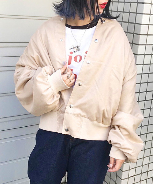 apres jour（アプレジュール）の「スウェード裏キルトブルゾン【ZOZOTOWN限定アイテム】（ブルゾン・レディース・ブラック/ベージュ/ブラウン・フリー）」の8枚目の写真