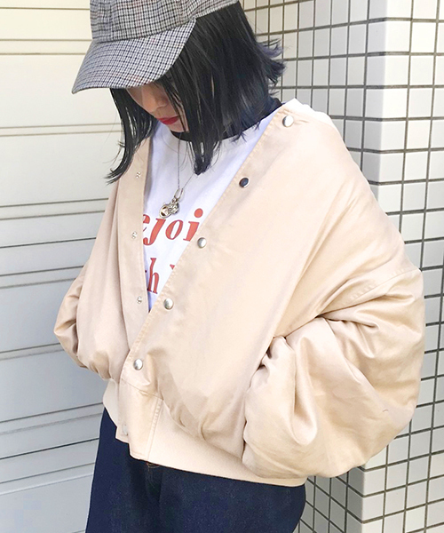 apres jour（アプレジュール）の「スウェード裏キルトブルゾン【ZOZOTOWN限定アイテム】（ブルゾン・レディース・ブラック/ベージュ/ブラウン・フリー）」の10枚目の写真