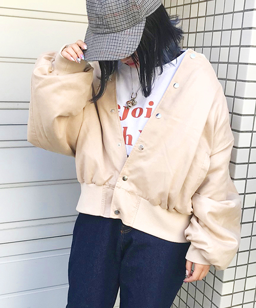 apres jour（アプレジュール）の「スウェード裏キルトブルゾン【ZOZOTOWN限定アイテム】（ブルゾン・レディース・ブラック/ベージュ/ブラウン・フリー）」の11枚目の写真