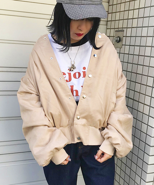 apres jour（アプレジュール）の「スウェード裏キルトブルゾン【ZOZOTOWN限定アイテム】（ブルゾン・レディース・ブラック/ベージュ/ブラウン・フリー）」の12枚目の写真