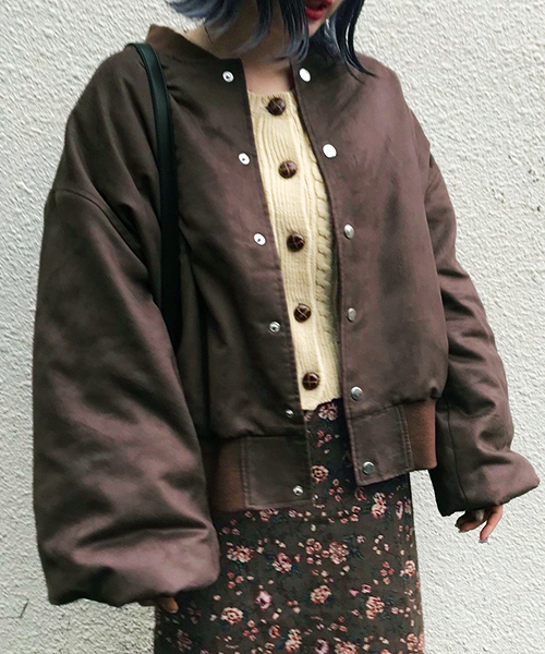 apres jour（アプレジュール）の「スウェード裏キルトブルゾン【ZOZOTOWN限定アイテム】（ブルゾン・レディース・ブラック/ベージュ/ブラウン・フリー）」の15枚目の写真