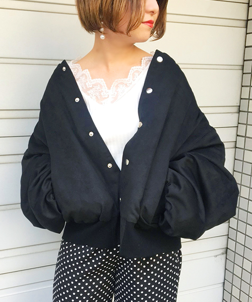 apres jour（アプレジュール）の「スウェード裏キルトブルゾン【ZOZOTOWN限定アイテム】（ブルゾン・レディース・ブラック/ベージュ/ブラウン・フリー）」の19枚目の写真