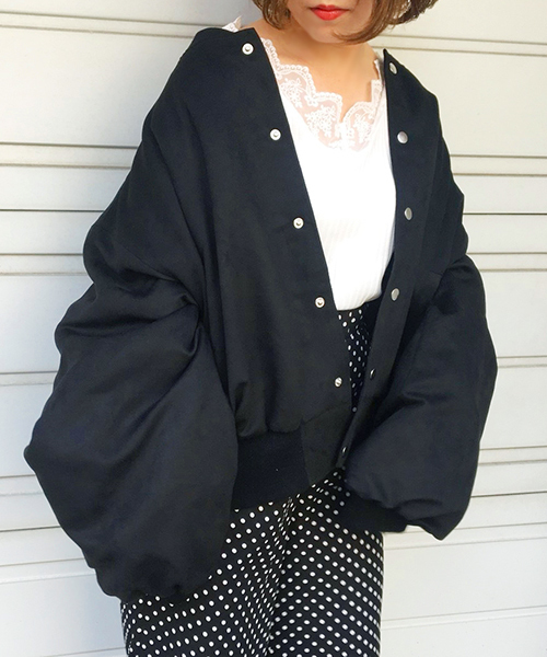 apres jour（アプレジュール）の「スウェード裏キルトブルゾン【ZOZOTOWN限定アイテム】（ブルゾン・レディース・ブラック/ベージュ/ブラウン・フリー）」の21枚目の写真