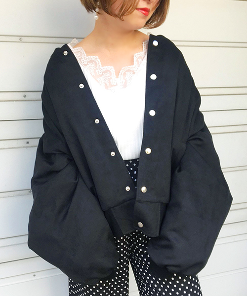 apres jour（アプレジュール）の「スウェード裏キルトブルゾン【ZOZOTOWN限定アイテム】（ブルゾン・レディース・ブラック/ベージュ/ブラウン・フリー）」の22枚目の写真