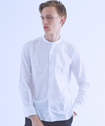 ABAHOUSE | 【Recency of Mine】カラミストライプバンドカラーシャツ(シャツ/ブラウス)