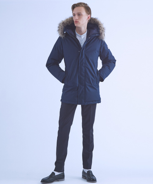 ABAHOUSE（アバハウス）の「【Recency of Mine】カラミストライプバンドカラーシャツ（シャツ/ブラウス・メンズ・ホワイト・44/46/48）」の4枚目の写真