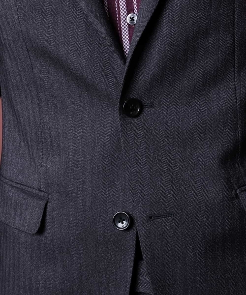MICHEL KLEIN HOMME   （ミッシェルクランオム）の「ジャケット（FORMOZA へリンボン set-up）（テーラードジャケット・メンズ・グレー/ネイビー・SMALL/MEDIUM/LARGE/X-LARGE/XX-LARGE）」の19枚目の写真