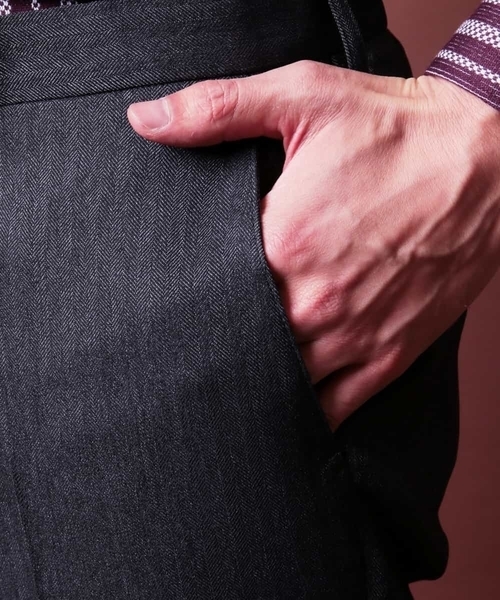 MICHEL KLEIN HOMME   （ミッシェルクランオム）の「ジャケット（FORMOZA へリンボン set-up）（テーラードジャケット・メンズ・グレー/ネイビー・SMALL/MEDIUM/LARGE/X-LARGE/XX-LARGE）」の12枚目の写真