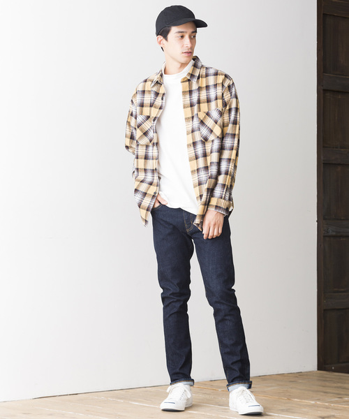 WEGO（ウィゴー）の「WEGO/タータンチェックネルシャツ（シャツ/ブラウス・メンズ・ブルー系その他2/ベージュ系その他2/レッド系その他2/ホワイト系その他・X-LARGE/XX-LARGE/MEDIUM/LARGE）」の22枚目の写真