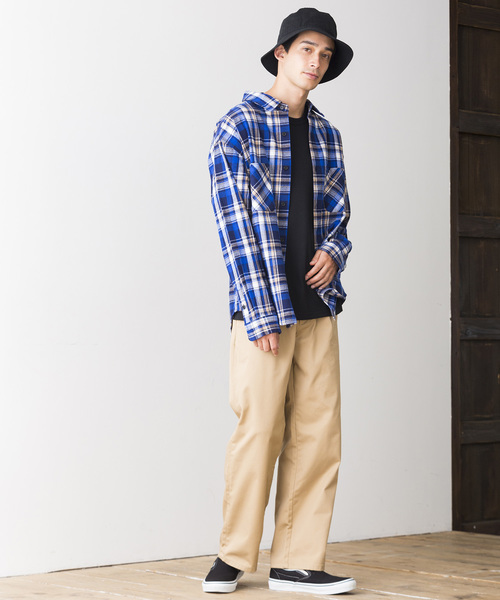 WEGO（ウィゴー）の「WEGO/タータンチェックネルシャツ（シャツ/ブラウス・メンズ・ブルー系その他2/ベージュ系その他2/レッド系その他2/ホワイト系その他・X-LARGE/XX-LARGE/MEDIUM/LARGE）」の16枚目の写真