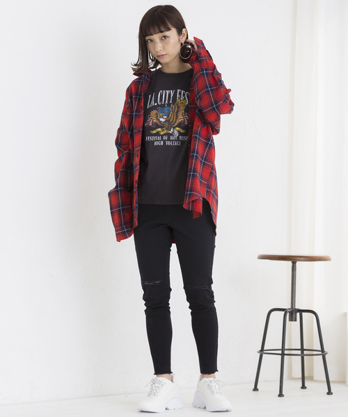 WEGO（ウィゴー）の「WEGO/タータンチェックネルシャツ（シャツ/ブラウス・メンズ・ブルー系その他2/ベージュ系その他2/レッド系その他2/ホワイト系その他・X-LARGE/XX-LARGE/MEDIUM/LARGE）」の12枚目の写真