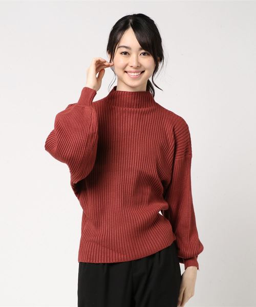 SpRay（スプレイ）の「【WEB限定】ボリューム袖ボトルネックニット