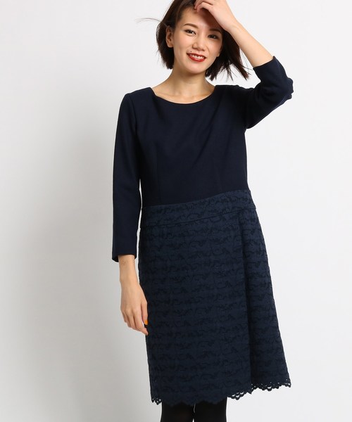 セール ツイード レース切り替えワンピース ワンピース Coup De Chance クードシャンス のファッション通販 Zozotown