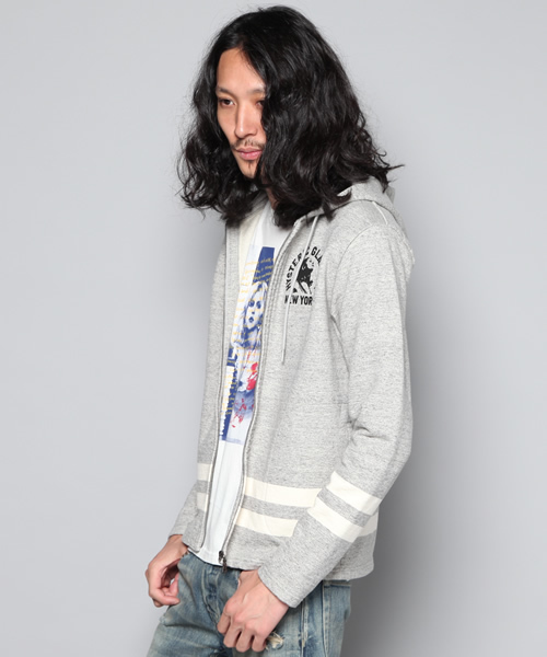 HYSTERIC GLAMOUR（ヒステリックグラマー）の「WORKSHOP pt PK（パーカー・メンズ・ネイビー/グレー系その他・SMALL/MEDIUM/LARGE）」の3枚目の写真