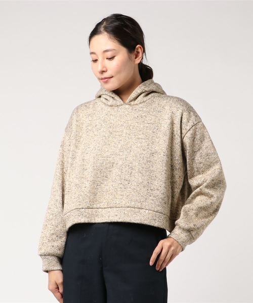 STYLEBLOCK（スタイルブロック）の「北極ボアスウェットパーカー（パーカー・レディース・ベージュ/グレー・M）」の2枚目の写真