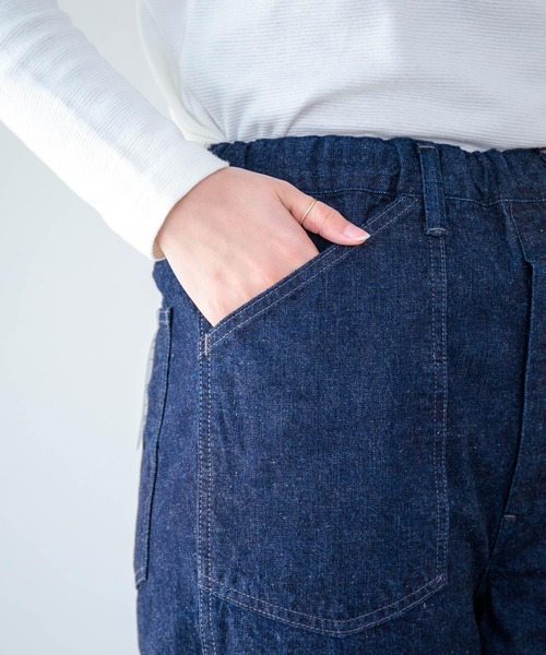 なみん OMNIGOD womens / オムニゴッド] 10ozデニム PWイージーパンツ