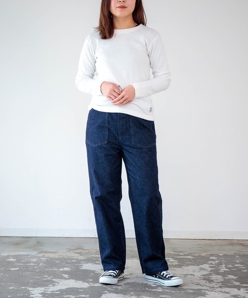 OMNIGOD womens / オムニゴッド] 10ozデニム PWイージーパンツ