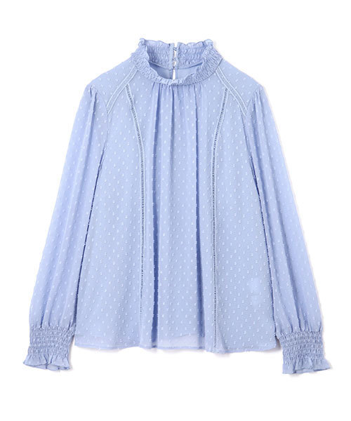ジルスチュアートの襟付きドットブラウス JILL STUART（ジルスチュアート）の「エミリードットブラウス