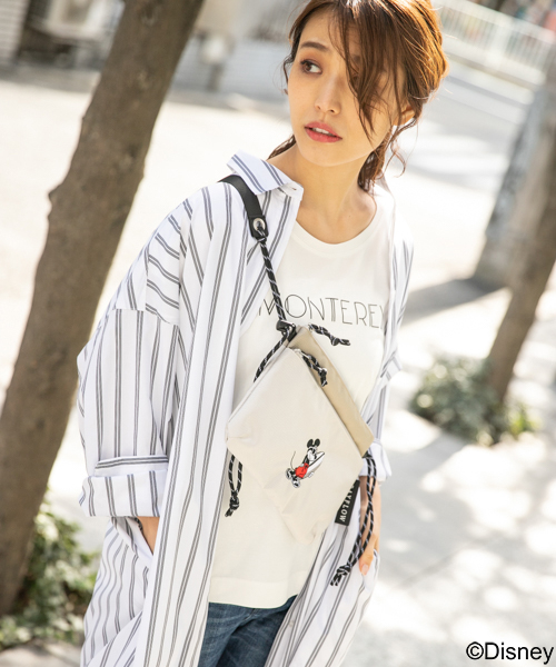 BAYFLOW(ベイフロー)の「【Disney(ディズニー)】サコッシュバッグ(ボディバッグ/ウエストポーチ・レディース・チャコール/アイボリー・FREE)」の13枚目の写真