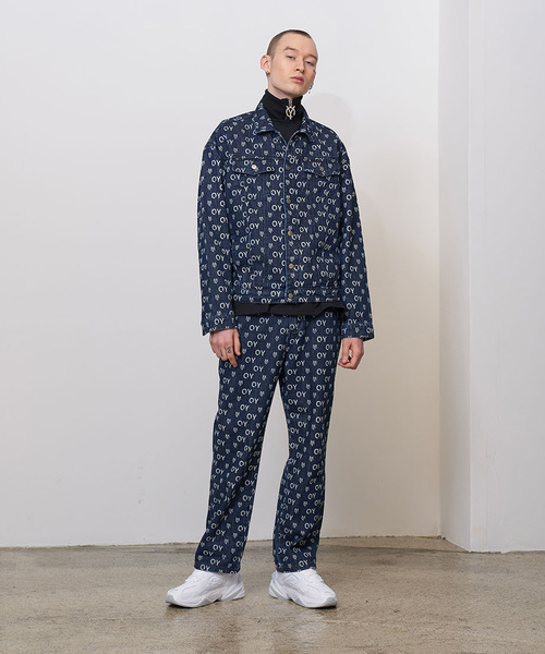 OY(オーワイ)の「総柄ロゴデニムパンツ(デニムパンツ・メンズ・インディゴブルー・FREE)」の9枚目の写真