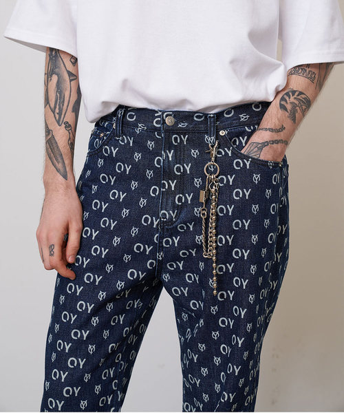OY（オーワイ）の「総柄ロゴデニムパンツ（デニムパンツ）」 - WEAR