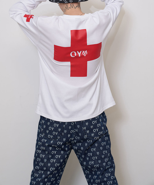 OY(オーワイ)の「総柄ロゴデニムパンツ(デニムパンツ・メンズ・インディゴブルー・FREE)」の6枚目の写真