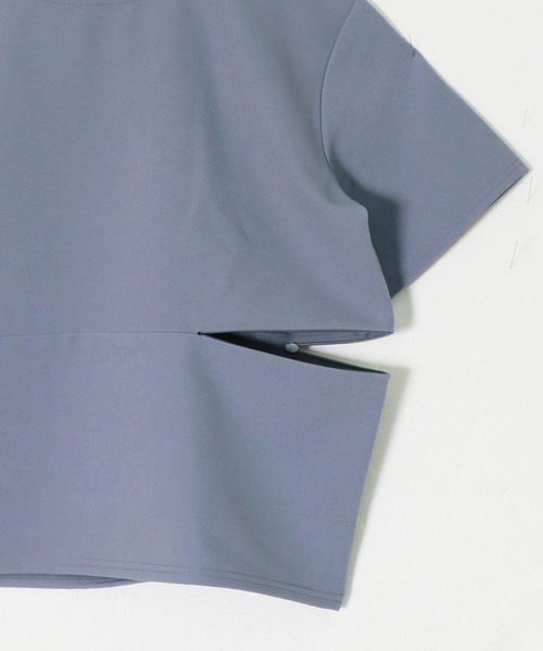 &g'aime（アンジェム）の「【&g'aime】シームスリットトップス（Tシャツ/カットソー・レディース・ホワイト/ブラック/イエロー/ブルー・FREE）」の19枚目の写真