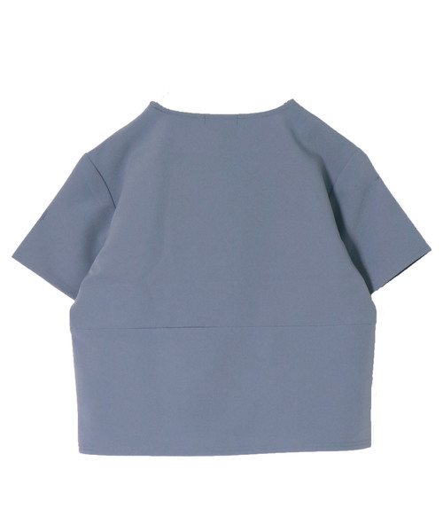 &g'aime（アンジェム）の「【&g'aime】シームスリットトップス（Tシャツ/カットソー・レディース・ホワイト/ブラック/イエロー/ブルー・FREE）」の20枚目の写真