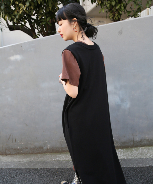 LOWRYS FARM（ローリーズファーム）の「ロングノースリーブカーディガン　831974（カーディガン/ボレロ・レディース・ブラック/ライトグレー・FREE）」の3枚目の写真