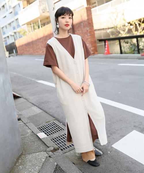 LOWRYS FARM（ローリーズファーム）の「ロングノースリーブカーディガン　831974（カーディガン/ボレロ・レディース・ブラック/ライトグレー・FREE）」の6枚目の写真