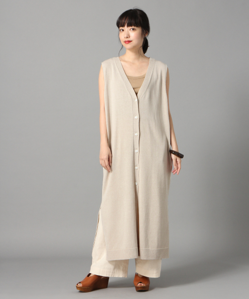 LOWRYS FARM（ローリーズファーム）の「ロングノースリーブカーディガン　831974（カーディガン/ボレロ・レディース・ブラック/ライトグレー・FREE）」の8枚目の写真