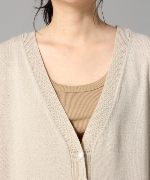 LOWRYS FARM（ローリーズファーム）の「ロングノースリーブカーディガン　831974（カーディガン/ボレロ・レディース・ブラック/ライトグレー・FREE）」の12枚目の写真