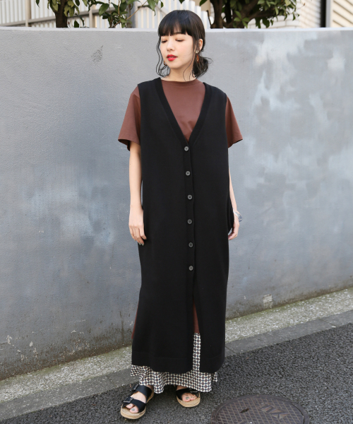 LOWRYS FARM（ローリーズファーム）の「ロングノースリーブカーディガン　831974（カーディガン/ボレロ・レディース・ブラック/ライトグレー・FREE）」の17枚目の写真