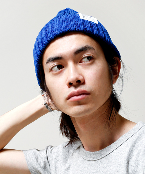 NANO universe(ナノユニバース)の「RACAL(ラカル)/ 2×2 リブニットCAP(ニットキャップ/ビーニー・メンズ・ネイビー/ブルー/グリーン/レッド/パープル/ブラック/グレー/チャコール・FREE)」の6枚目の写真