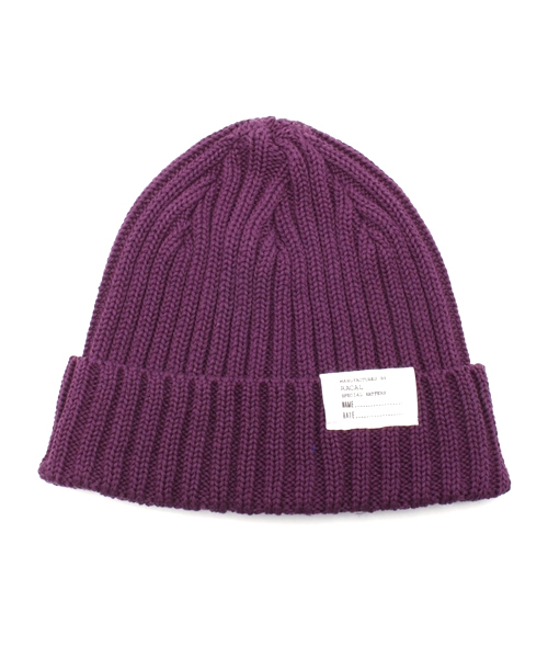 NANO universe(ナノユニバース)の「RACAL(ラカル)/ 2×2 リブニットCAP(ニットキャップ/ビーニー・メンズ・ネイビー/ブルー/グリーン/レッド/パープル/ブラック/グレー/チャコール・FREE)」の10枚目の写真