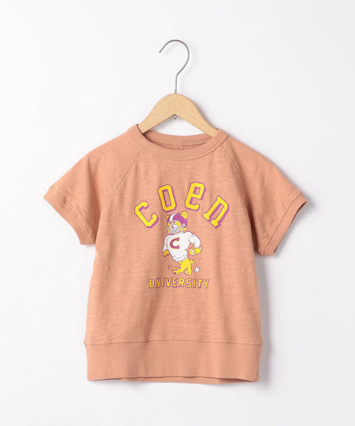 coen(コーエン)の「【新色登場・coen キッズ / ジュニア】コーエン university team Tシャツ(Tシャツ/カットソー・キッズ・ダークグレー/ホワイト/ダークグリーン/シャーベット/ライトブルー・110/130/100/150/120/140)」の1枚目の写真