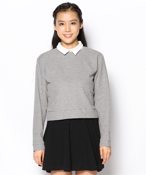 Chico（チコ）の「襟付きワッフルPO（Tシャツ/カットソー・レディース・グレー/ネイビー・FREE）」の8枚目の写真