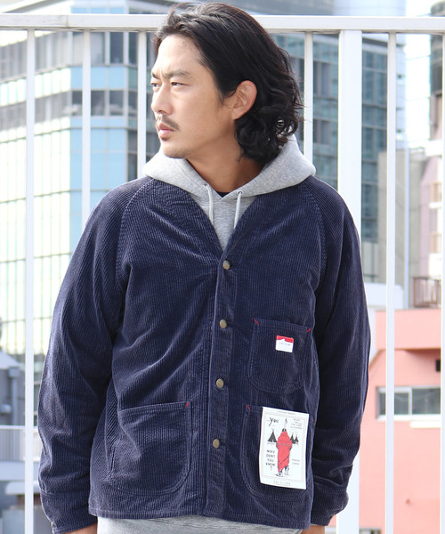 ROOPTOKYO(ループトウキョウ)の「CAL O LINE/キャルオーライン CORDUROY ENGIEERS JACKET(カバーオール)」|ネイビー