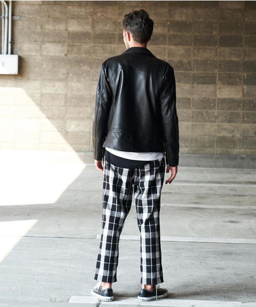 JACKROSE（ジャックローズ）の「JE ラムレザーダブルライダース