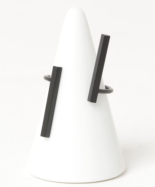 Fun & Daily（ファンアンドデイリー）の「F&D : ラインリング（リング・レディース・ブラック/シルバー/ゴールド・FREE）」の5枚目の写真