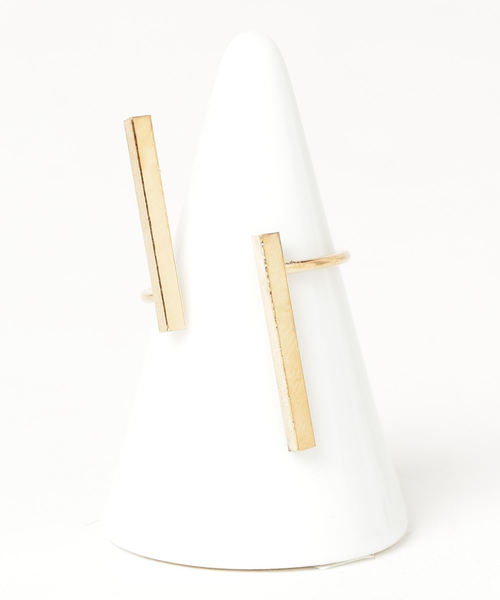 Fun & Daily（ファンアンドデイリー）の「F&D : ラインリング（リング・レディース・ブラック/シルバー/ゴールド・FREE）」の6枚目の写真