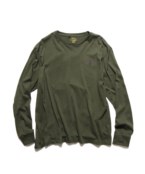 POLO RALPH LAUREN（ポロ ラルフ ローレン）の「POLO Ralph Lauren/ポロラルフローレン LONG SLEEVE TEE ロンT（Tシャツ/カットソー・メンズ・ホワイト/ブラック/ネイビー/オリーブ/ブラックミックス/ナチュラル・L/S/M）」の5枚目の写真